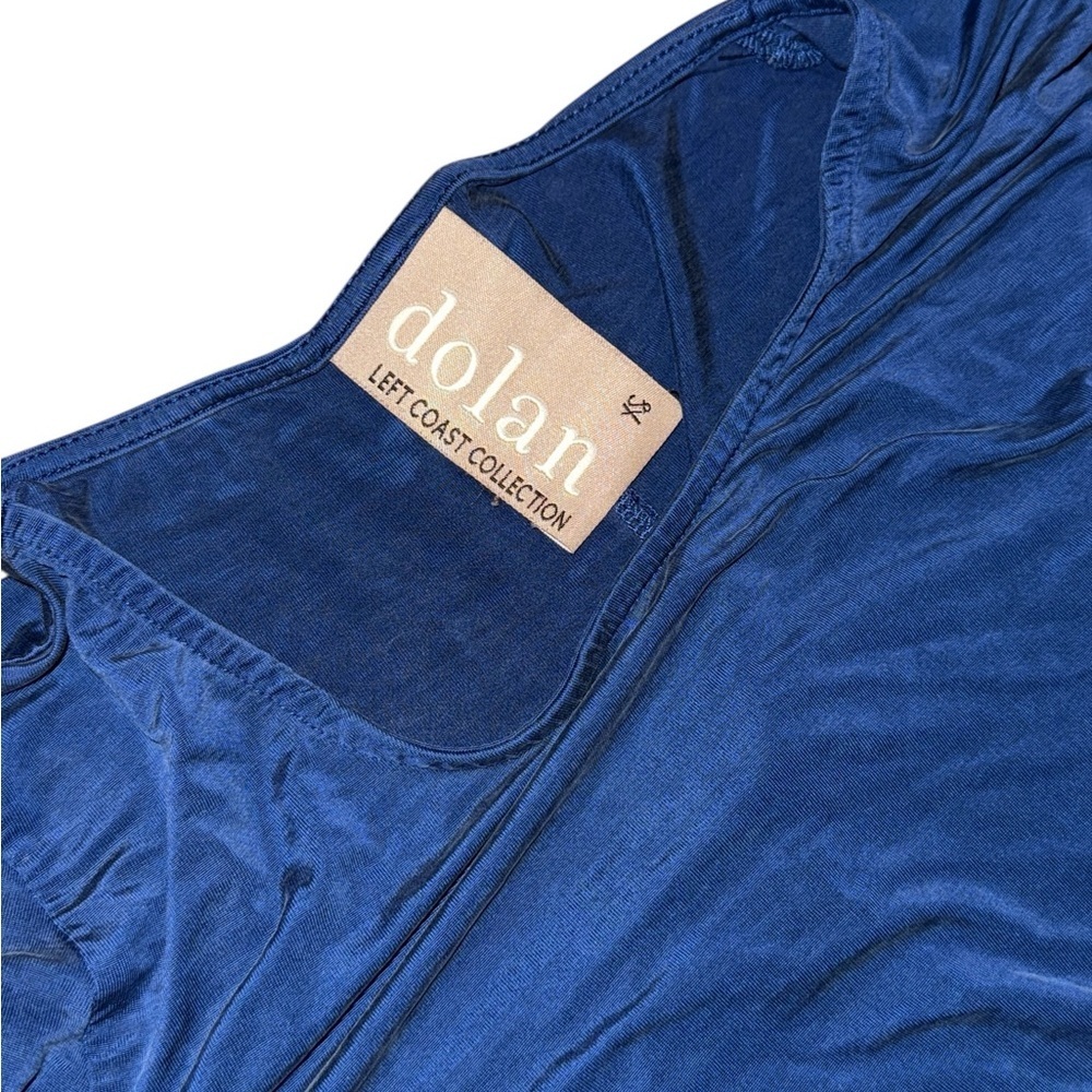 Anthropologie Dress Dolan Sanibel Jersey Stretch Knit Side Knotted Mini … - Picture 3 of 4